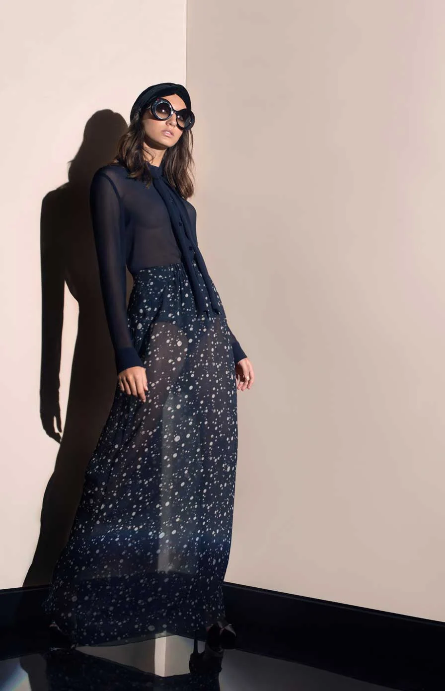 Constellation Long Sleeve Shirt With Tie - Image 5