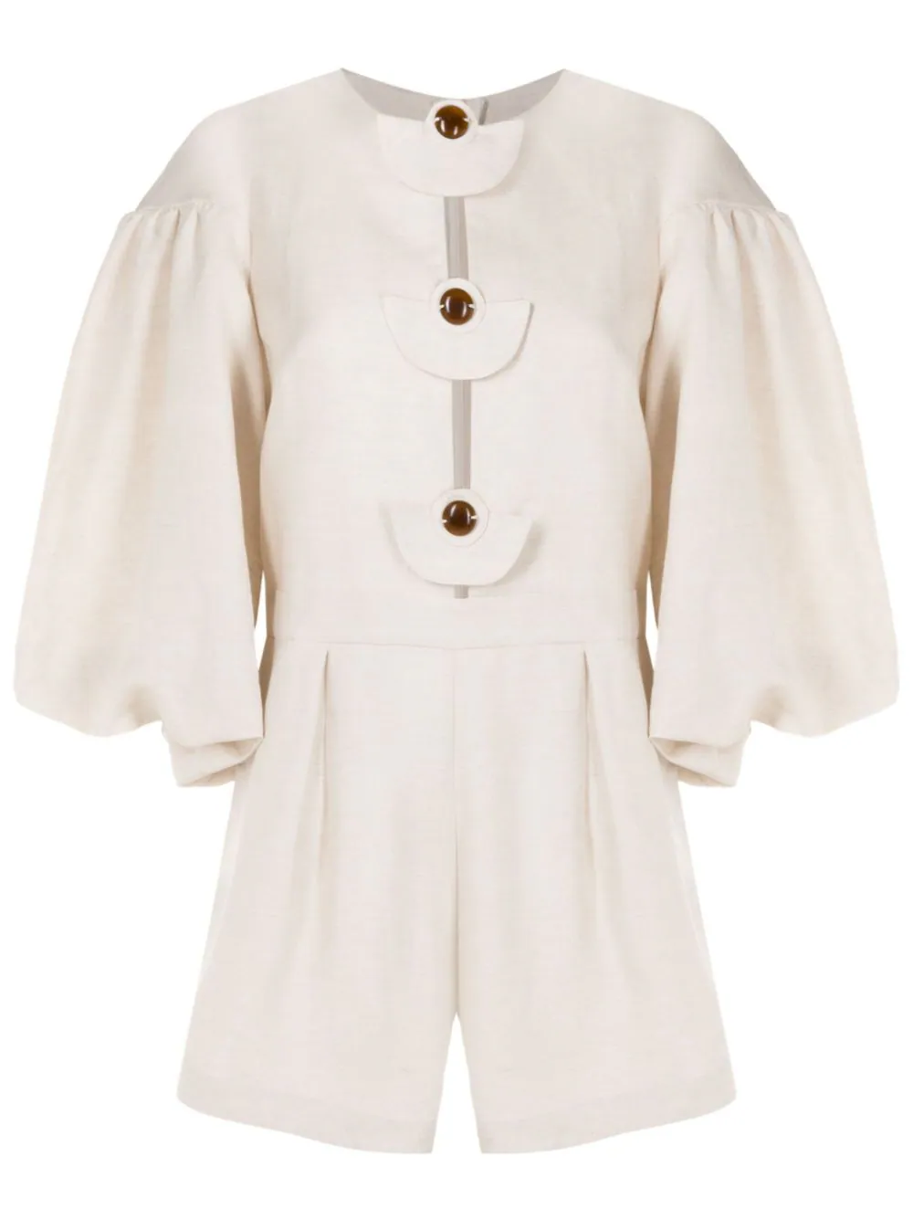 Demi Pois Puff-Sleeved Playsuit - Image 5