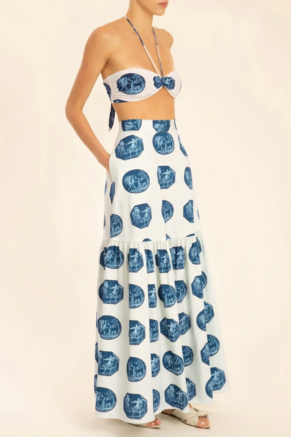 Greek Scenes Maxi Skirt - Image 3