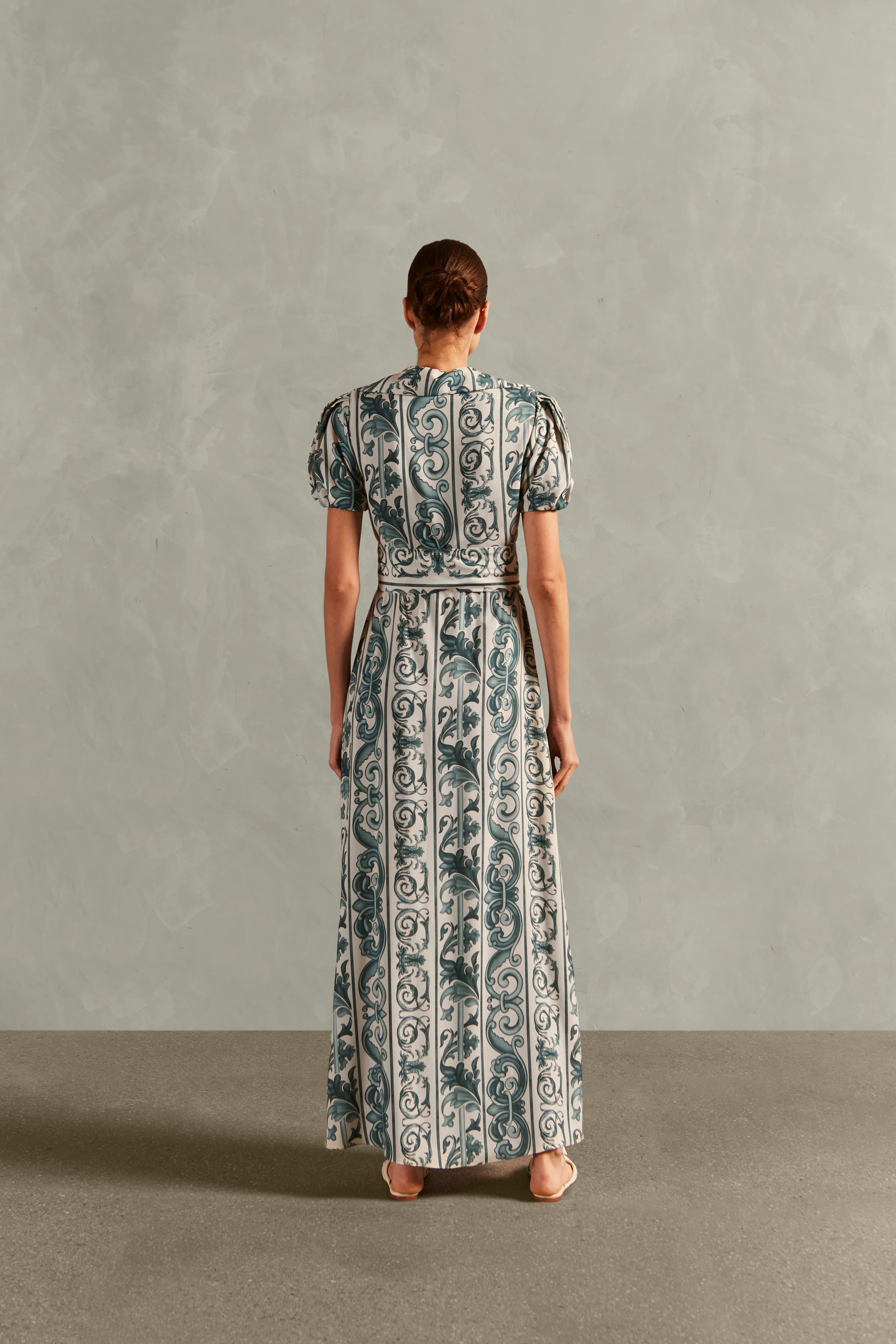 Hera Puff-Sleeved Long Dress - Image 3