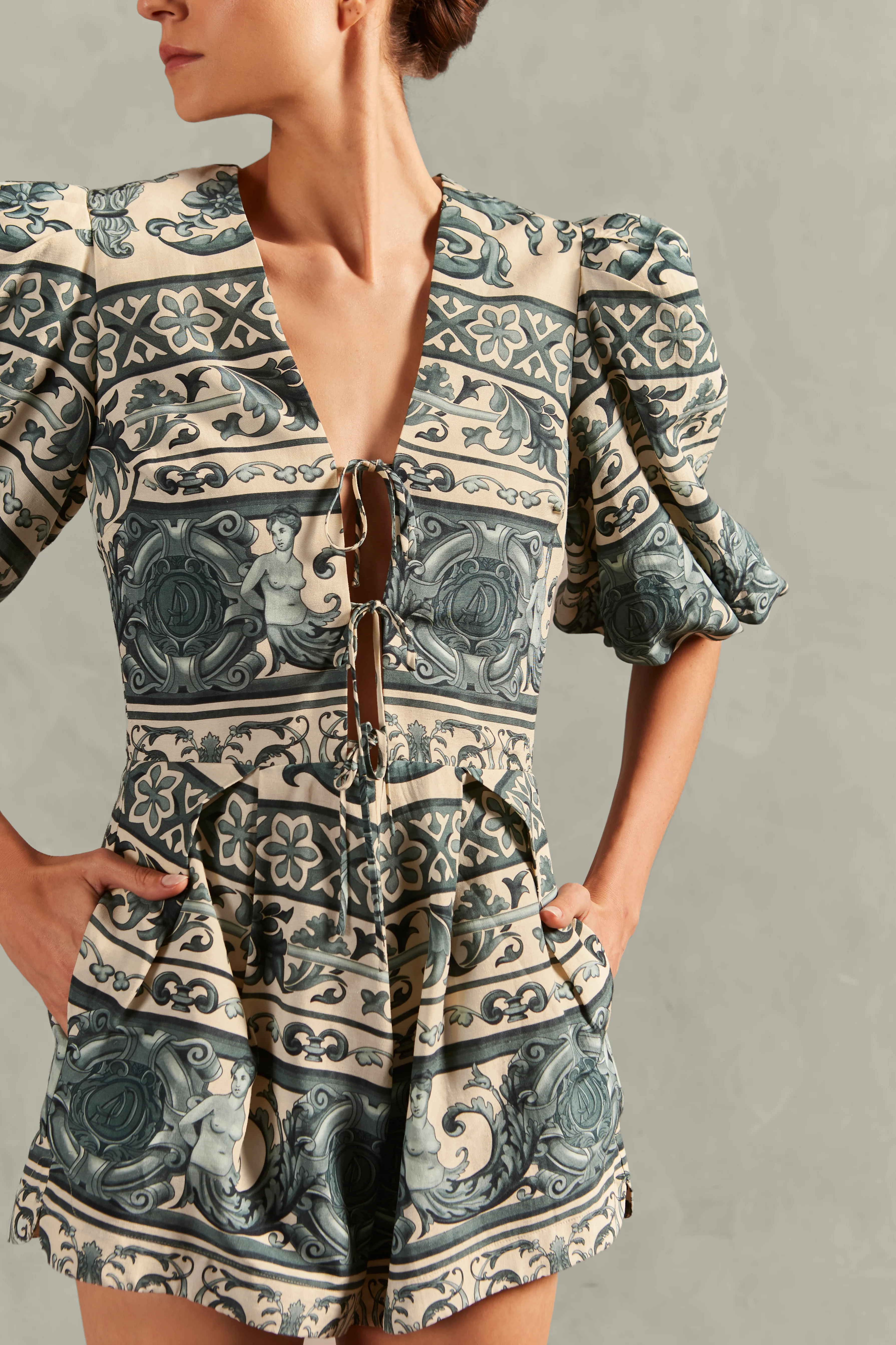 Hera V-Neck Playsuit - Image 3