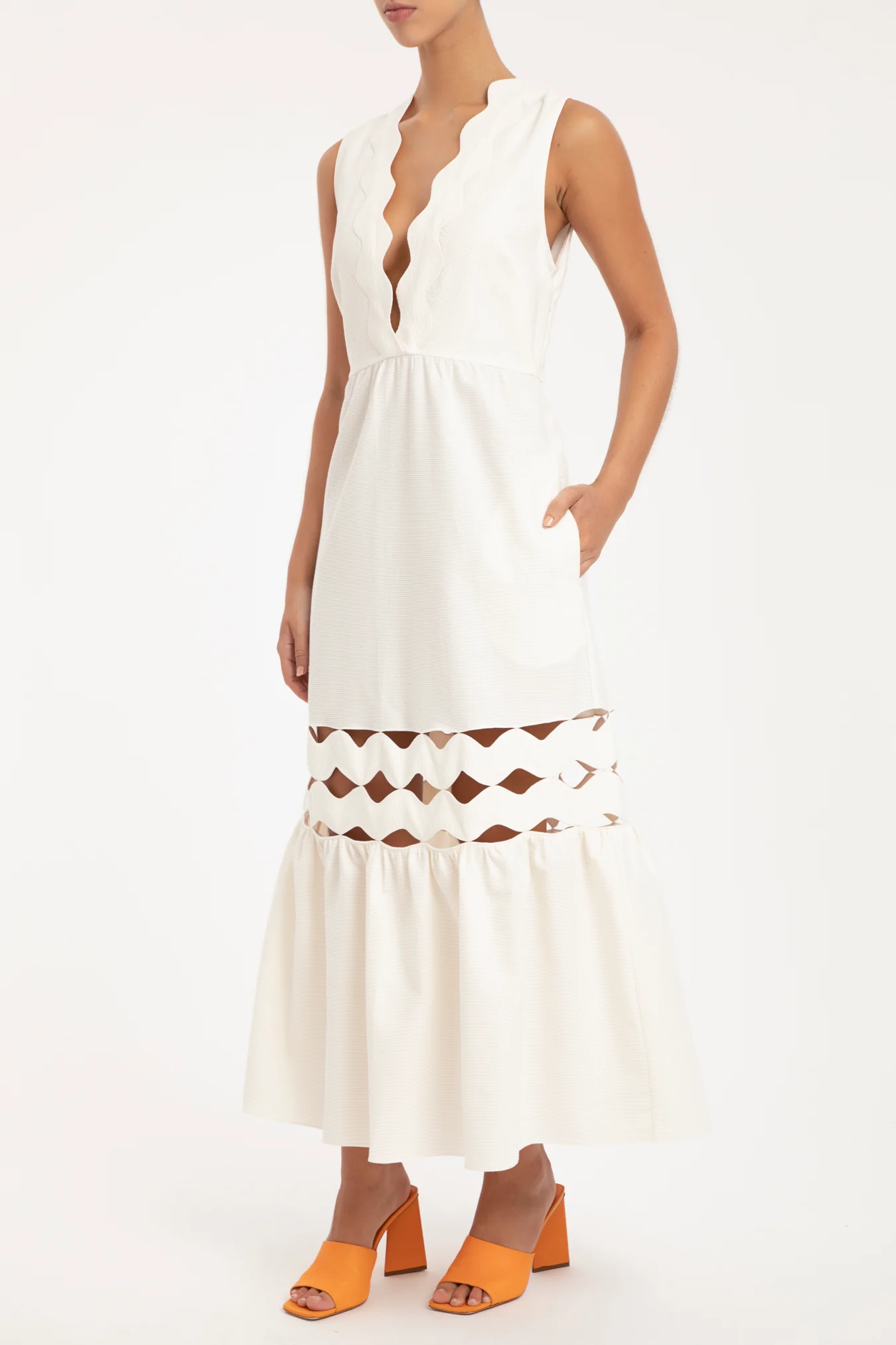 Moves Midi Dress With Straps - Image 4