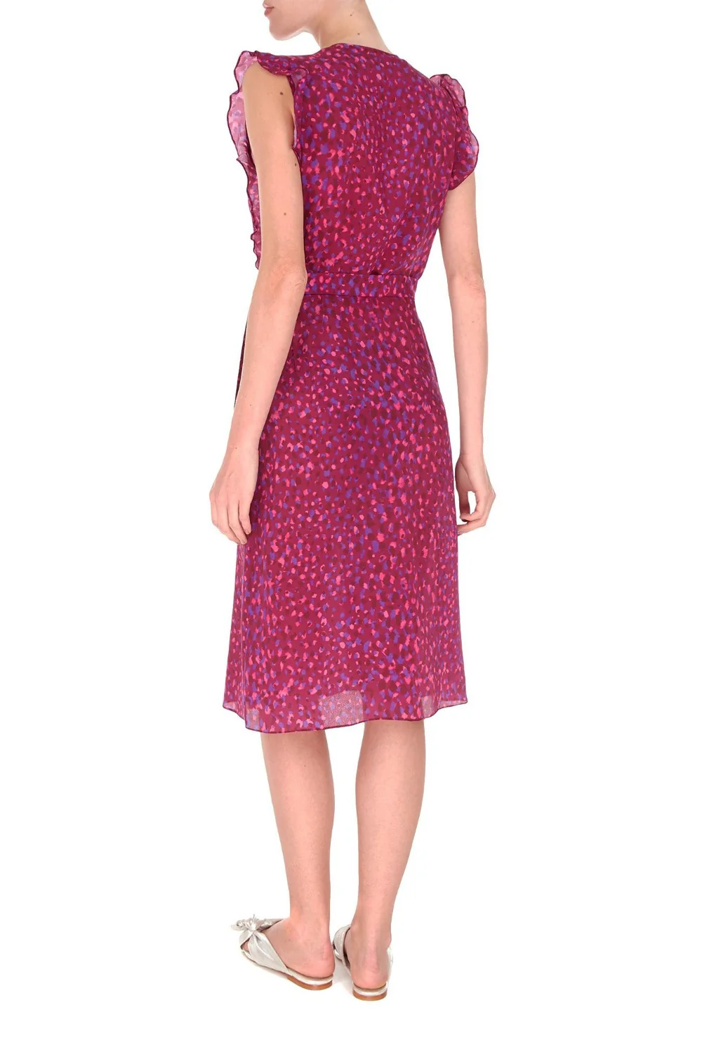 Pomegranate Dress with Ruffles - Image 4