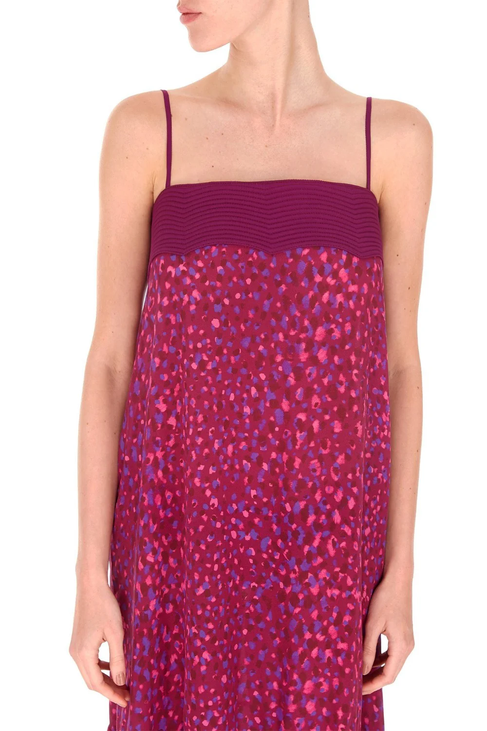 Pomegranate Long Dress with Straps - Image 3