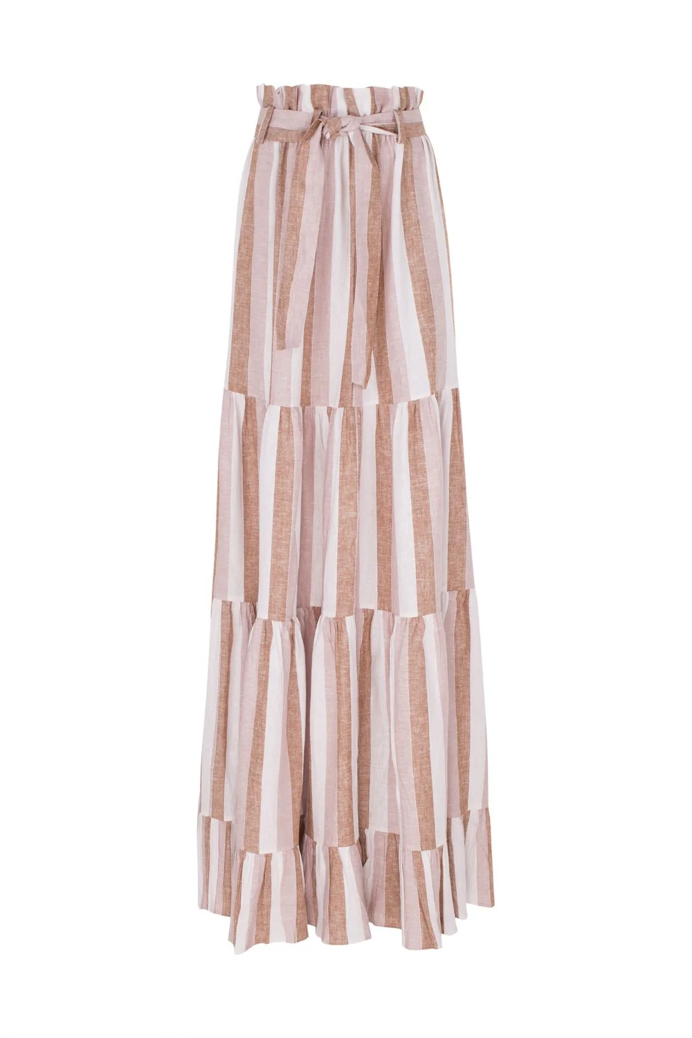 Porto Striped Clochard Long Skirt - Image 7