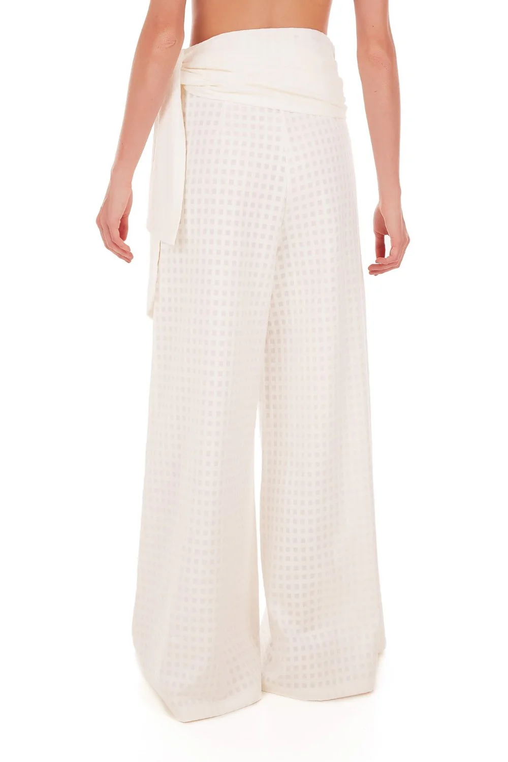 Porto Wide Leg Pants with Sash - Image 4