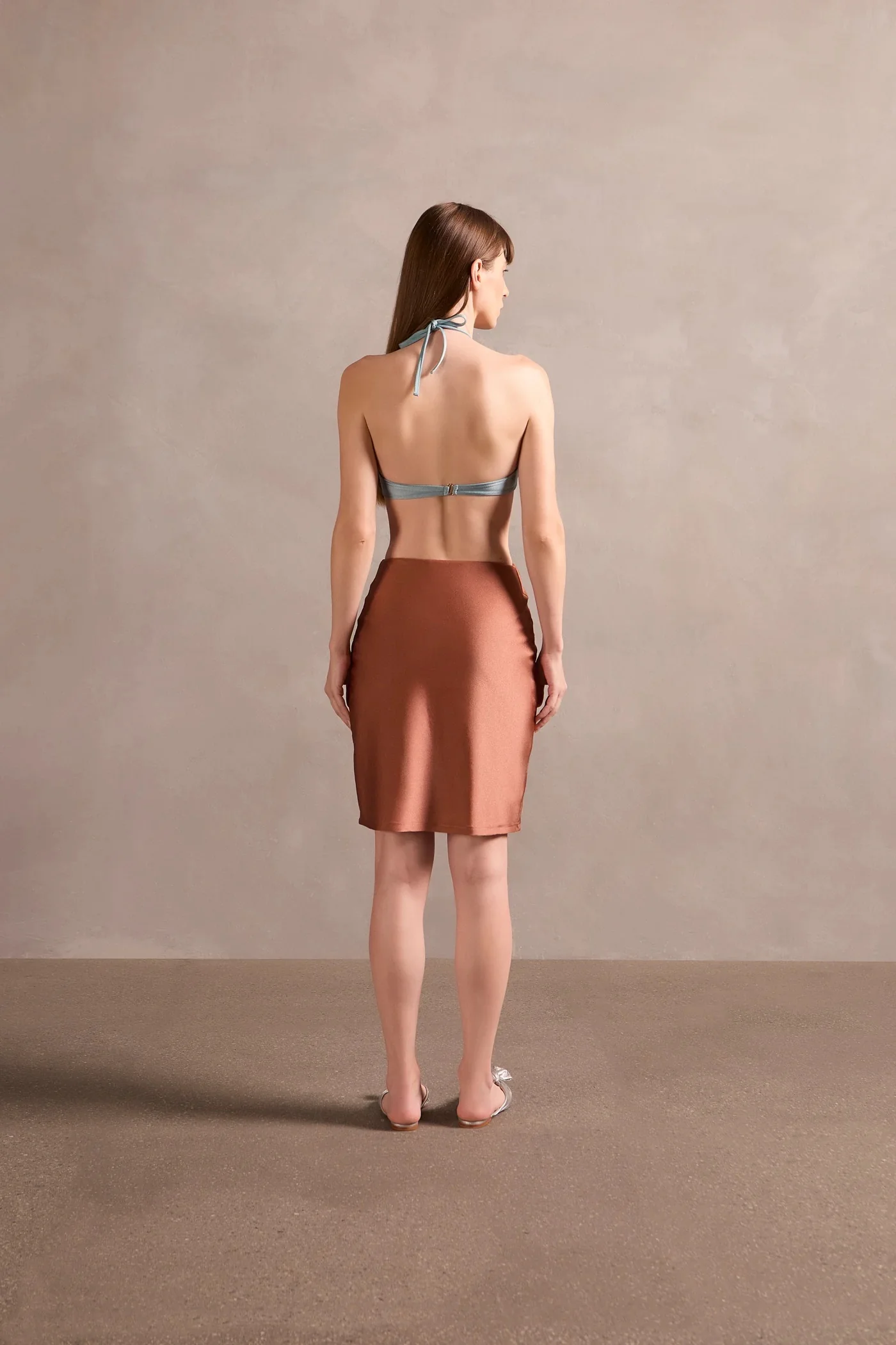 Solid Cut-Out Short Dress - Image 3