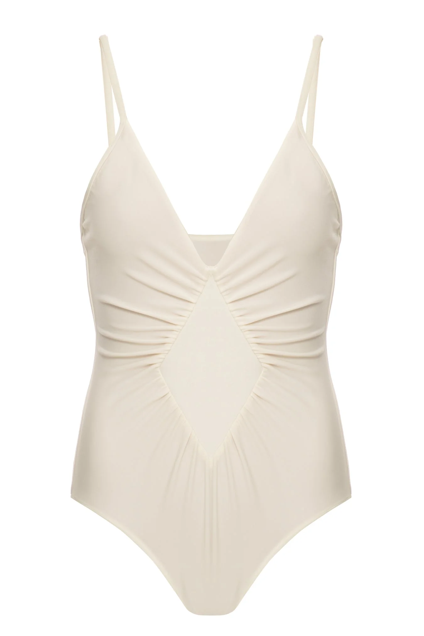 Solid Frilled Swimsuit - Image 4