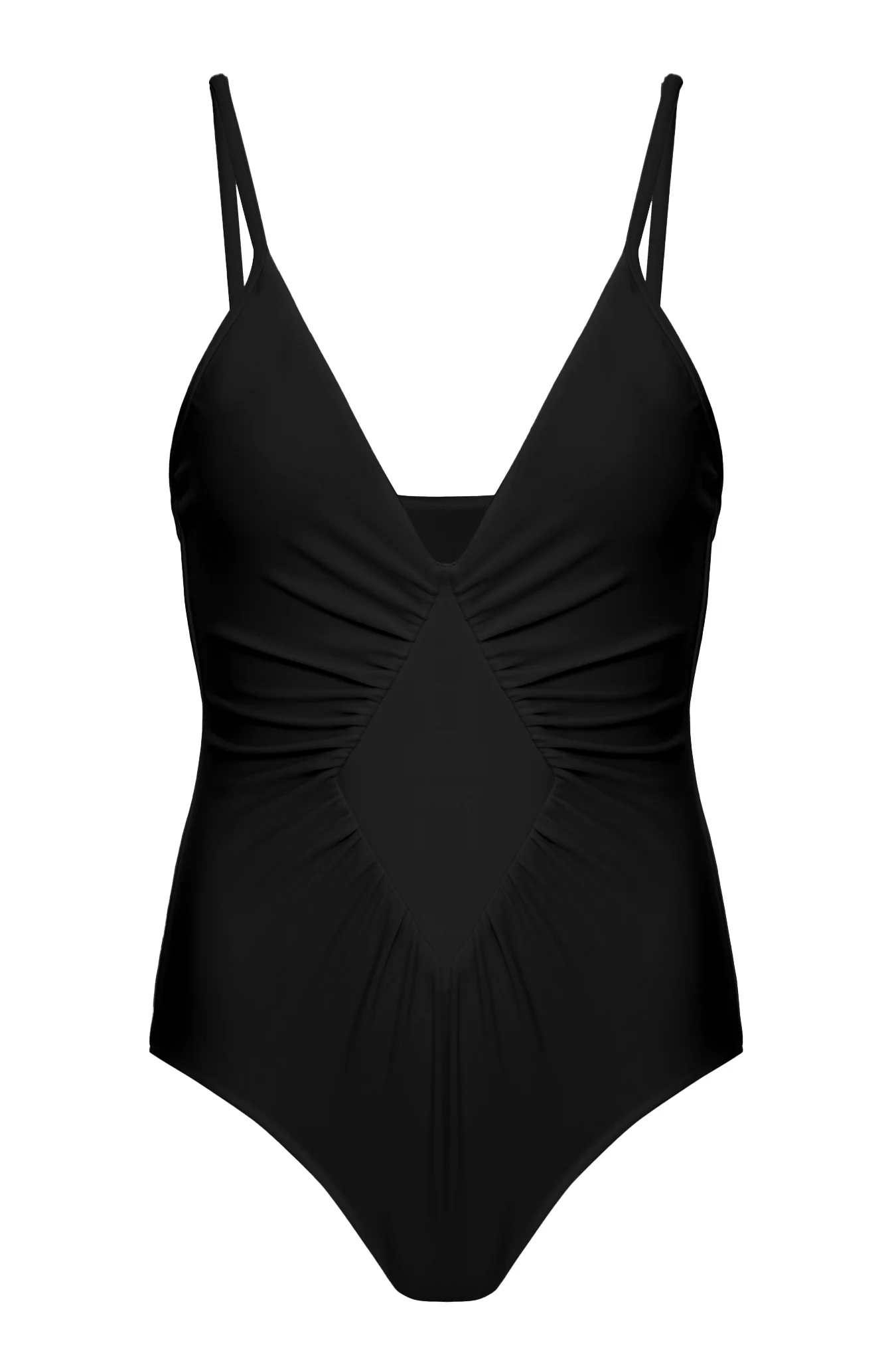 Solid Frilled Swimsuit - Image 5