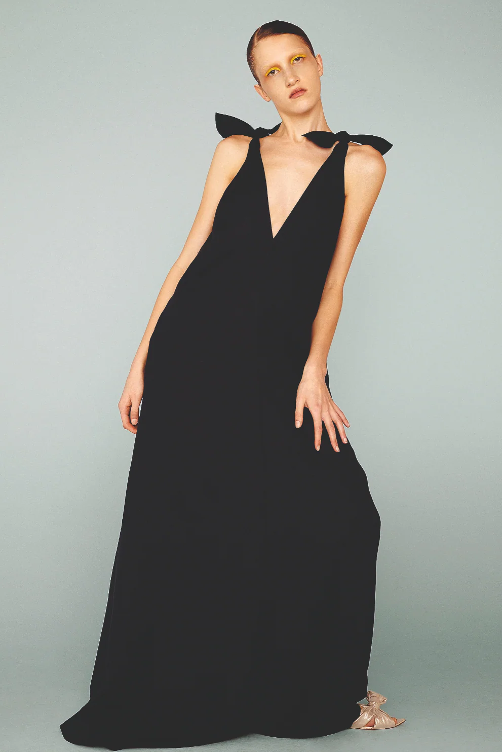 Solid Straps Long Dress - Image 7