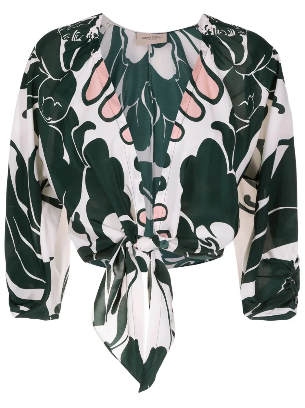 Spray Of Flower Voluminous Sleeves Shirt - Image 6