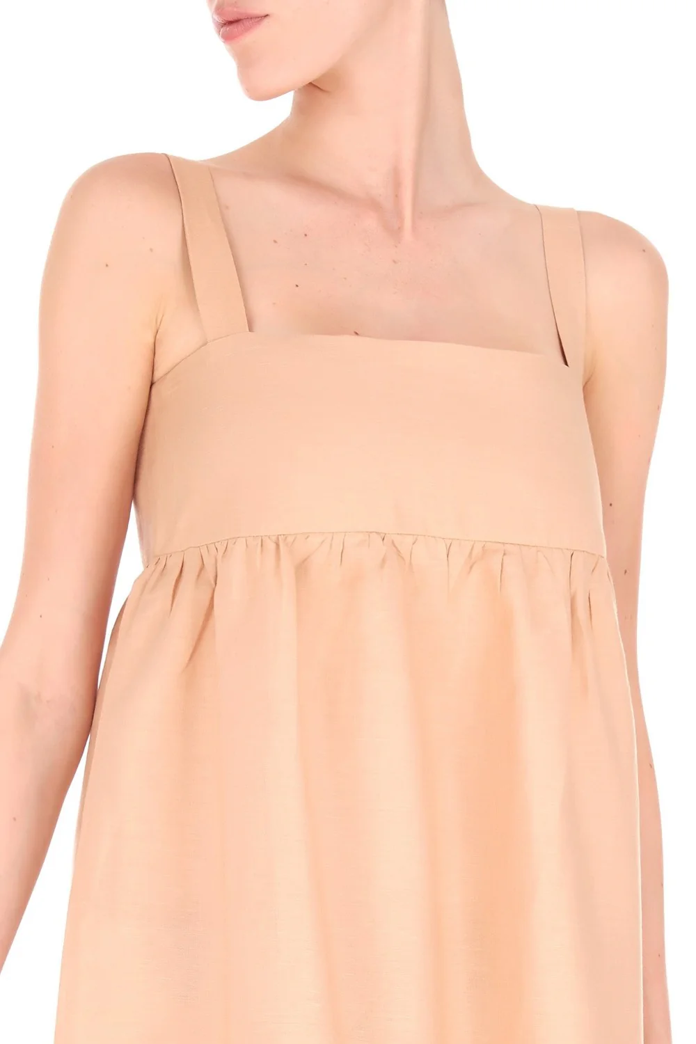 Fig Tricolor Long Dress with Straps - Image 4