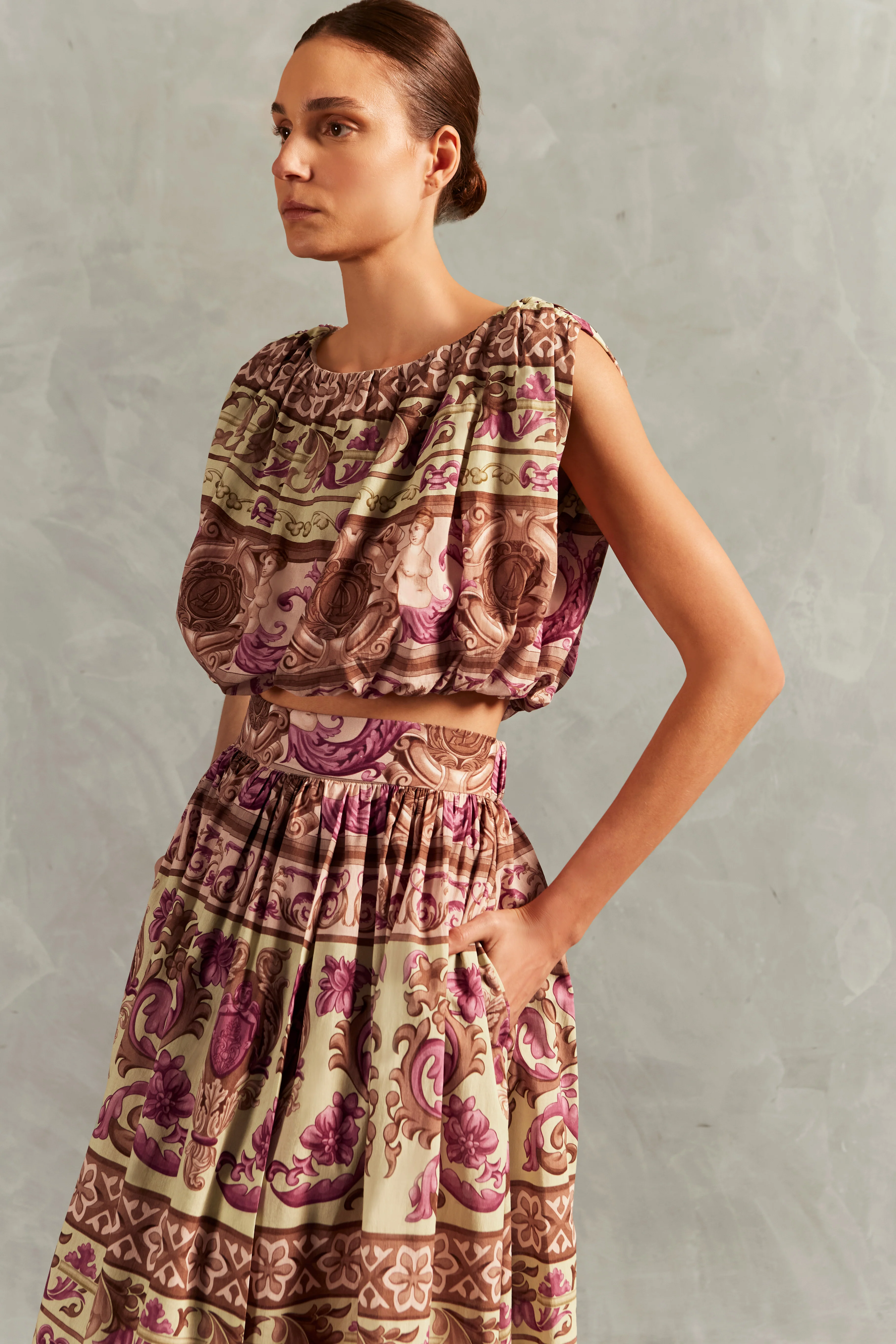 Vintage Citronelle Cropped Blouse - Image 3