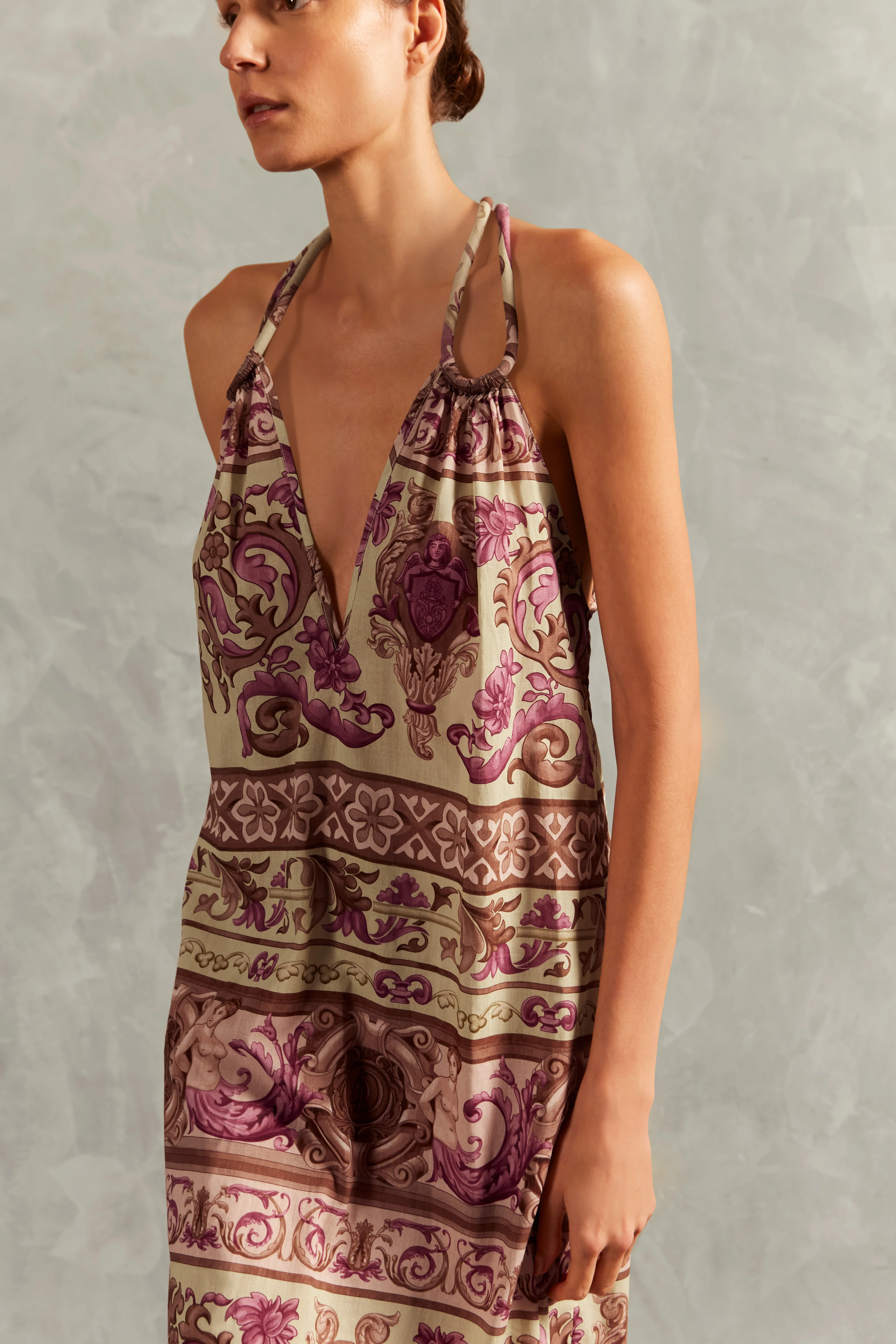 Vintage Citronelle Long Dress With Straps - Image 3