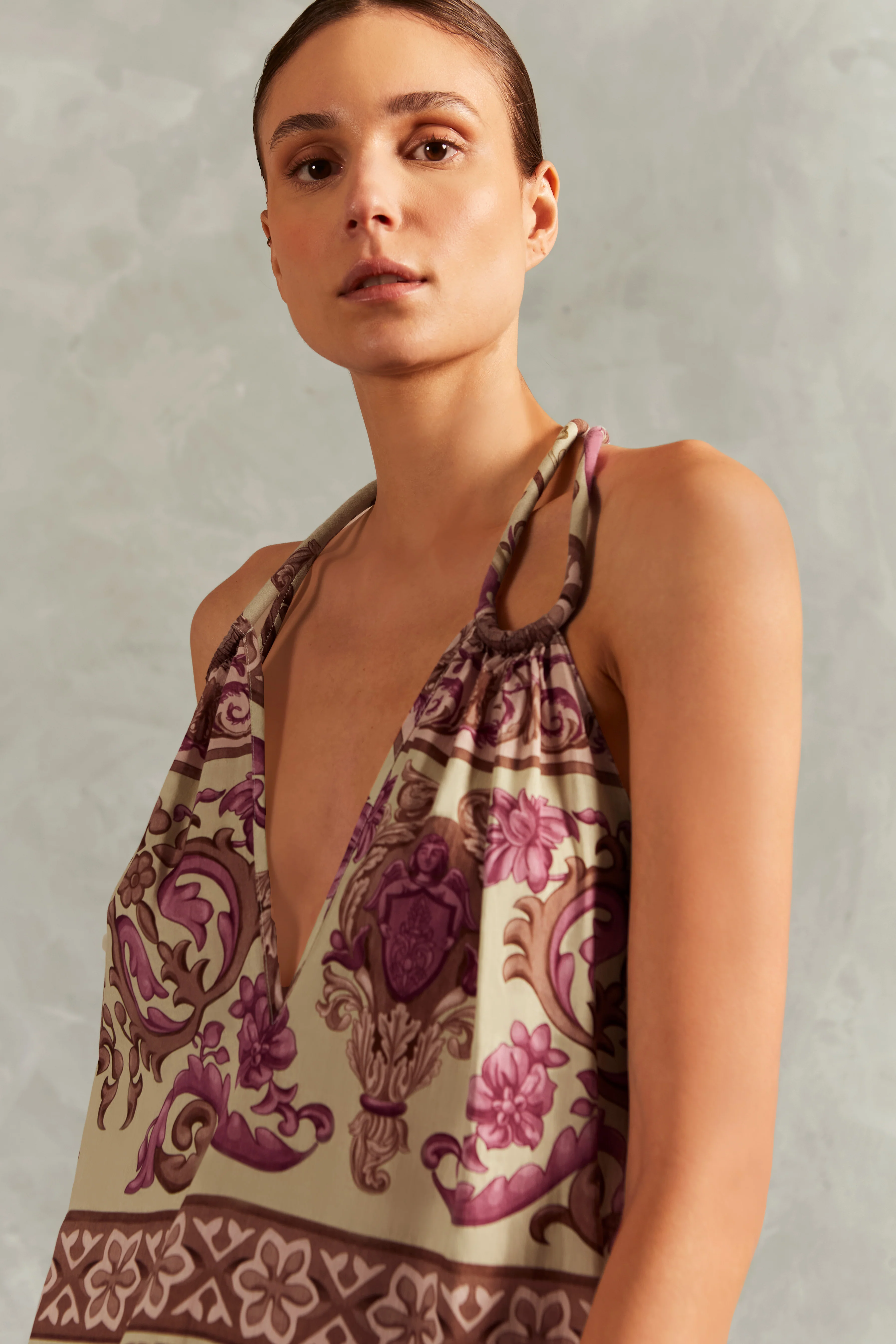 Vintage Citronelle Long Dress With Straps - Image 4