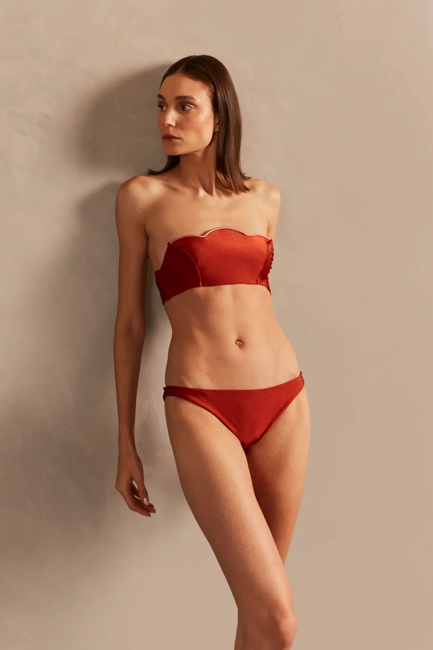 Vintage Lily Solid Strapless Bikini - Image 3