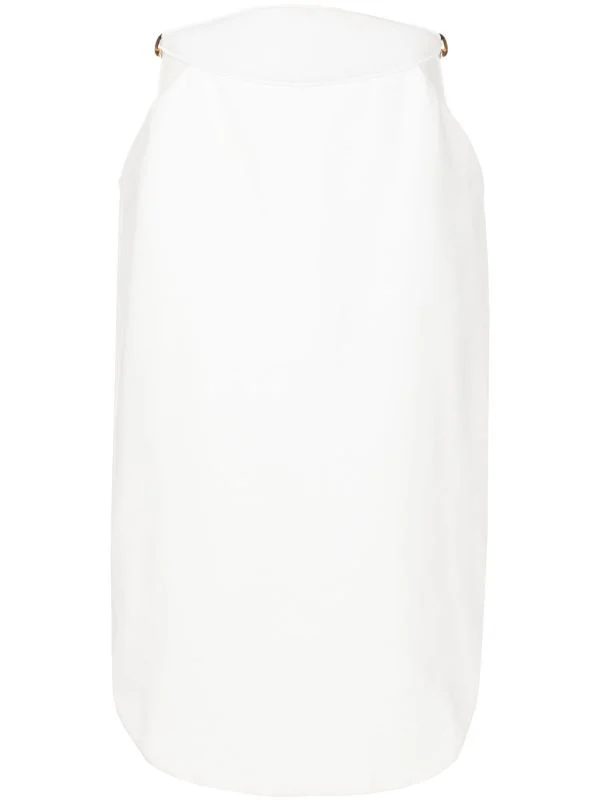 Vintage Orchid Solid Cut-Out Midi Skirt - Image 7