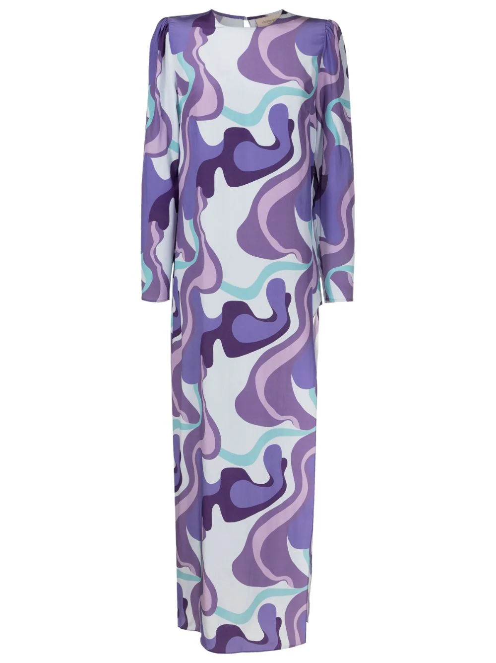 Wave Side Slit Long Dress - Image 3