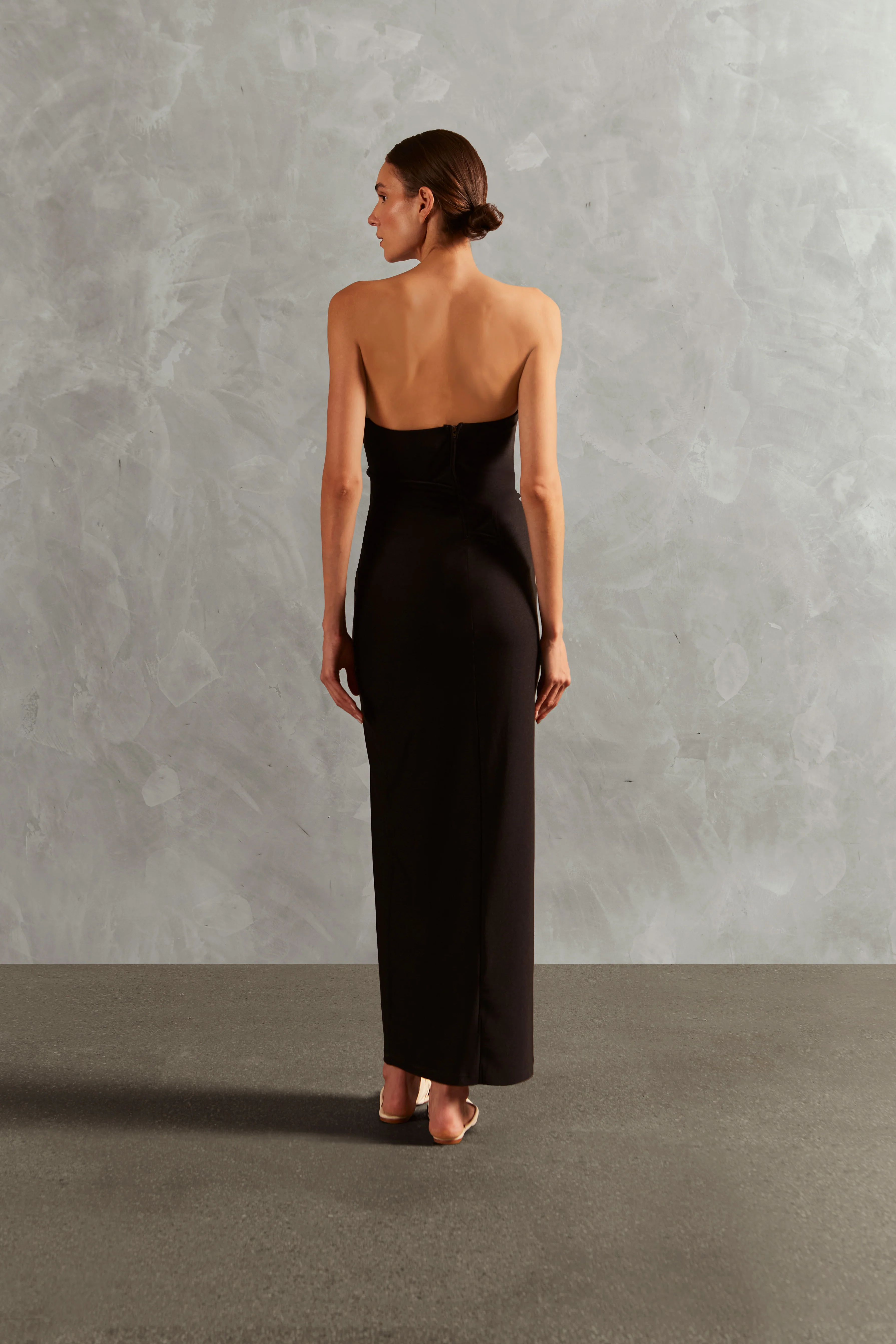 Waves Strapless Long Dress - Image 3