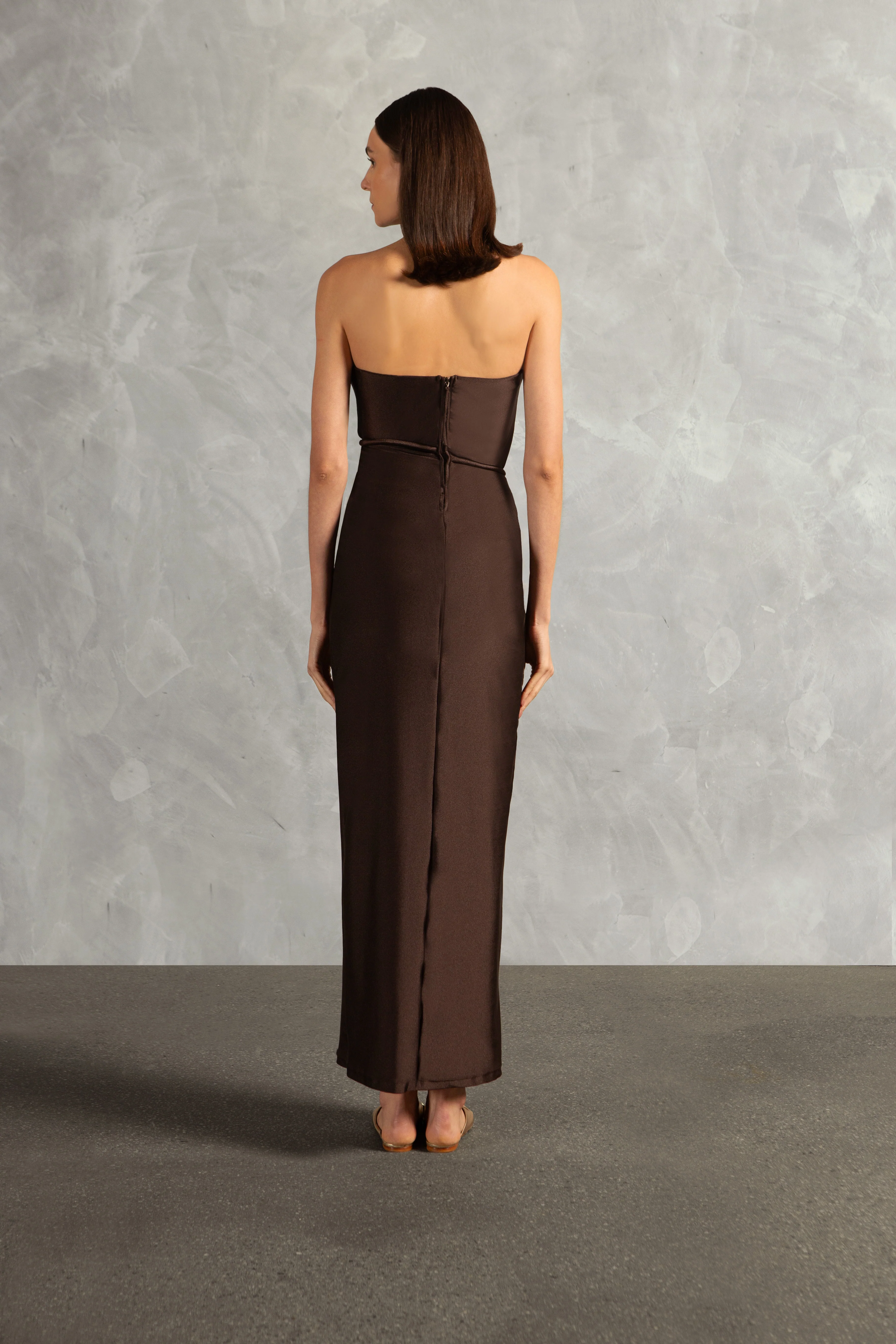 Waves Strapless Long Dress - Image 5